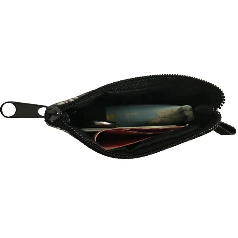 Floral Coin Purse Ladies Portable Card Bags Coin Key Storage Bags Coin Coin Money Bag Card Bags Small Square Bag Portfel Wallet