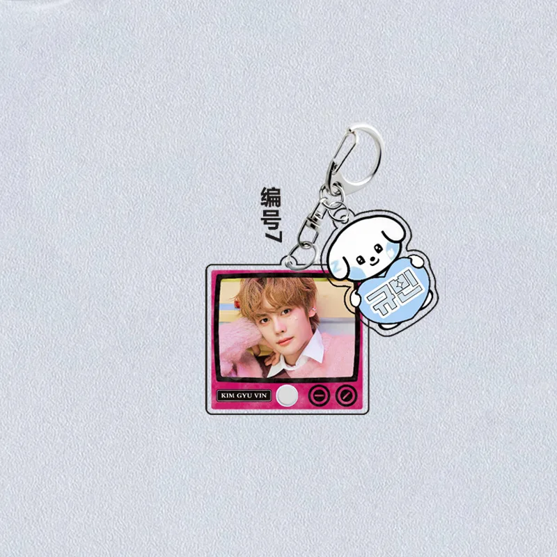 KPOP ZEROBASEONE المفاتيح 2 قطعة/المجموعة اسم HD صور حقيبة سحر ZhangHao ريكي سيارة كيرينغ Yujin Hanbin ZB1 المشجعين جمع الهدايا