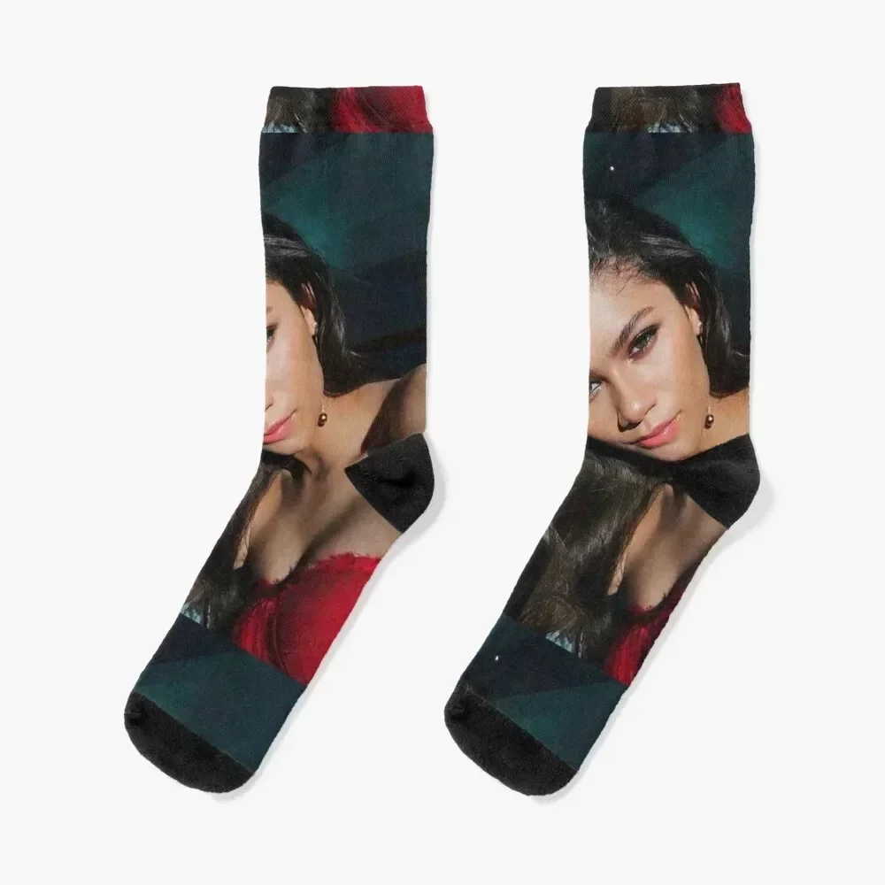 

Zendaya Socks japanese fashion Running shoes halloween Men Socks Women's hockey hiphop professional running Socks Female Men's