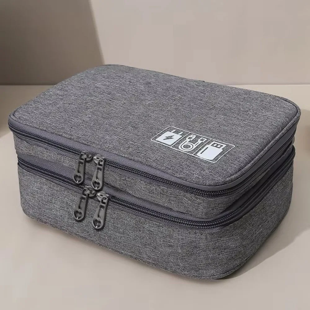 3-Layer Hairdressing Tool Storage Bag Large Capacity Water-Resistant Barber Tool Organizer Bag Dual Zippers Digital Storage Bag