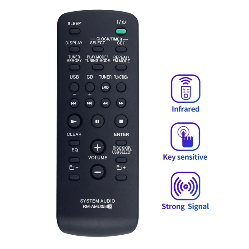 RM-AMU053 para reemplazo de Control remoto Sony para HCD-GTR33 HCD-GTR55 HCD-GTR555 HCD-GTR7 Mini sistema de Audio de componentes Hi-Fi