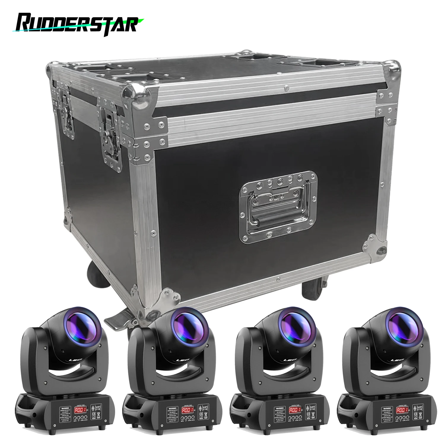 

G-Tour style Gator Case Flight Cases for（4）Moving Head Lights Stage Lighting for Party Concert Theater Live Show Bar Club