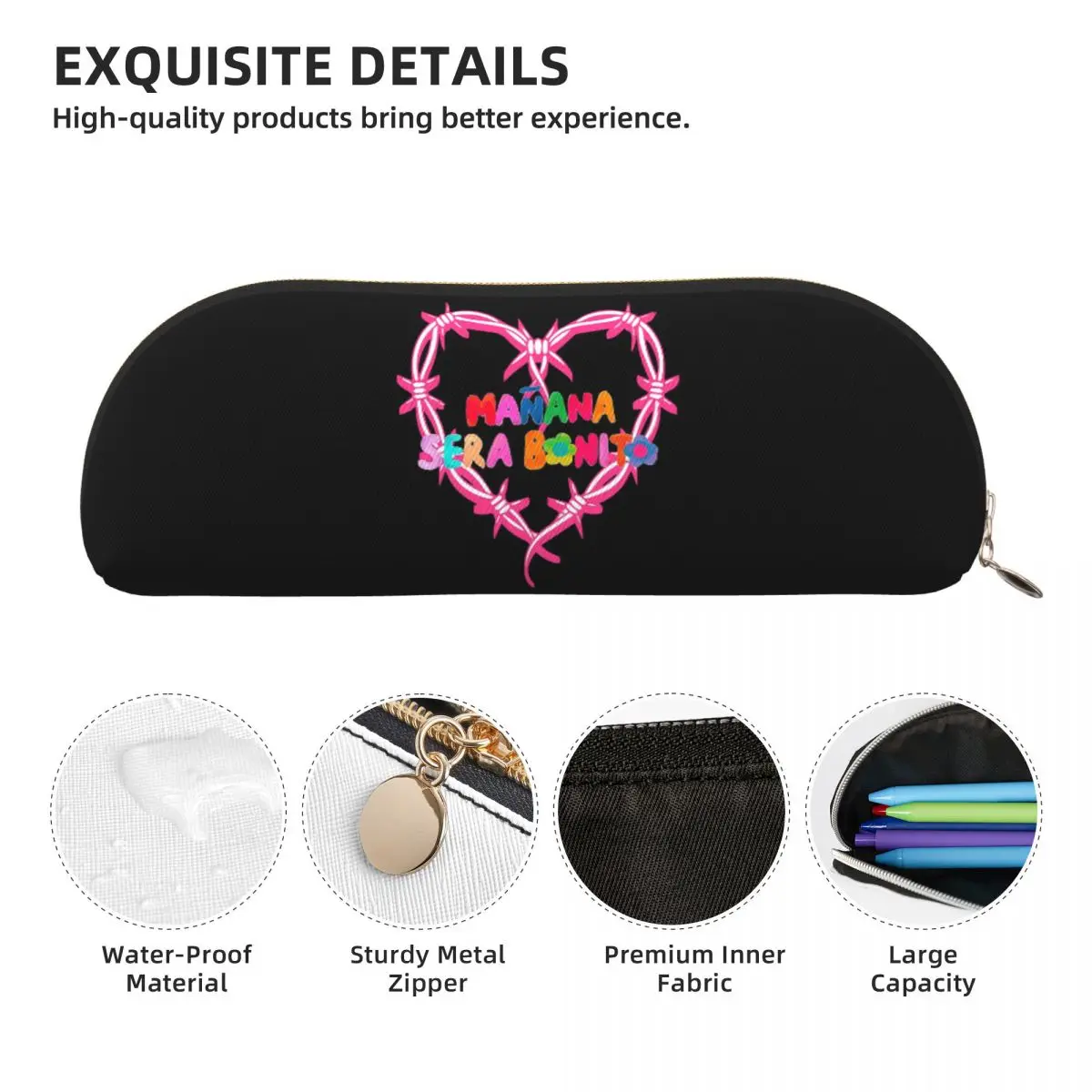 Karol G Manana Sera Bonito 鉛筆ケース 鉛筆ポーチ 収納文具用品 大型収納ペンボックス 鉛筆バッグ 男の子 女の子用