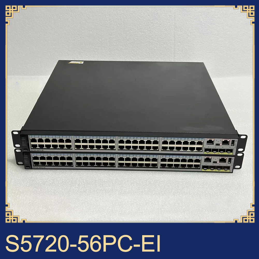 1pcs For Huawei 48-port Gigabit Power Four-port SFP Layer 3 Network Management Switch S5720-56PC-EI