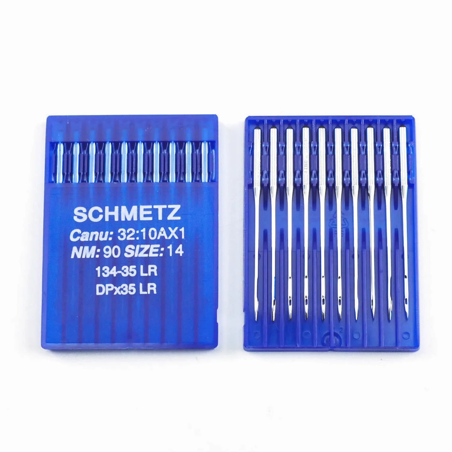 50 PCS DPX35 LR (134-35 LR) Schmetz Leather Sewing Machine Needles For Industrial Walking Foot Sewing Machines CANU: 32:10AX1