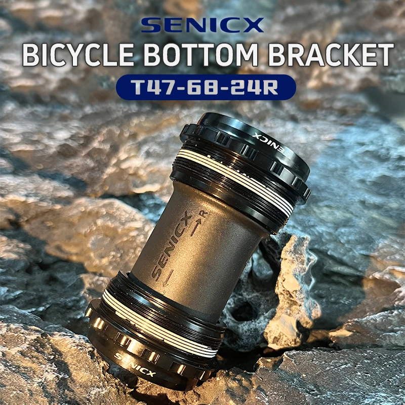 T47 Bicycle Center Shaft 24mm Double Oil Seal Bottom Bracket Fit for Shimano/SRAM GXP ROAD/GRAVEL Bike's Crankset Bike Parts