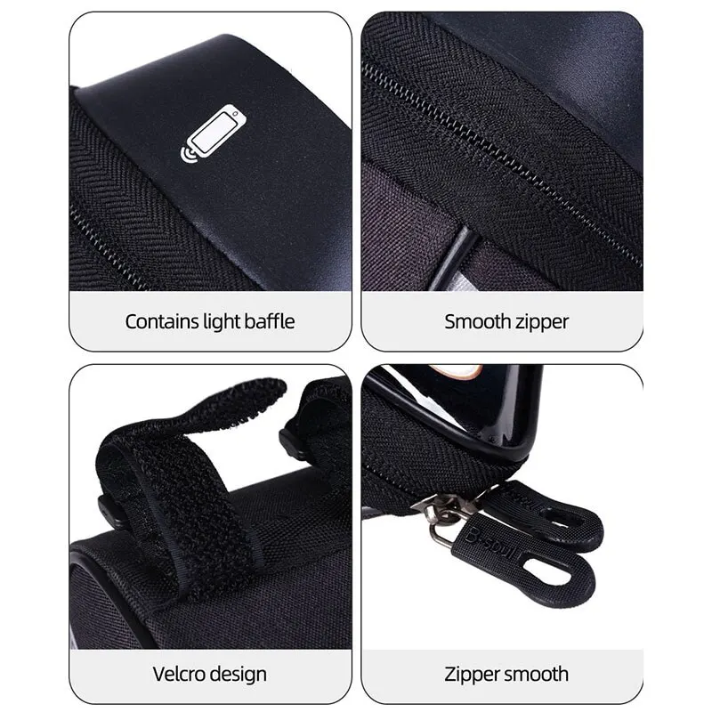 Bicycle Bag 1L Frame Front Top Tube Bike Bag Handlebar Mtb Touch Screen Cycling Bag Phone Holder Bicycle Accessories