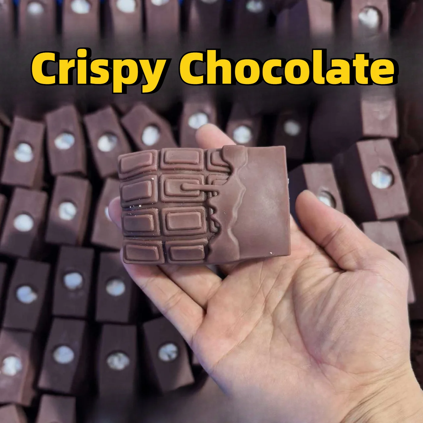 Simulated Chocolate Handmade Ball Building Block Crispy Sound Stress Relief Squishy Popular Ball Squishy Ball Gift for Adults
