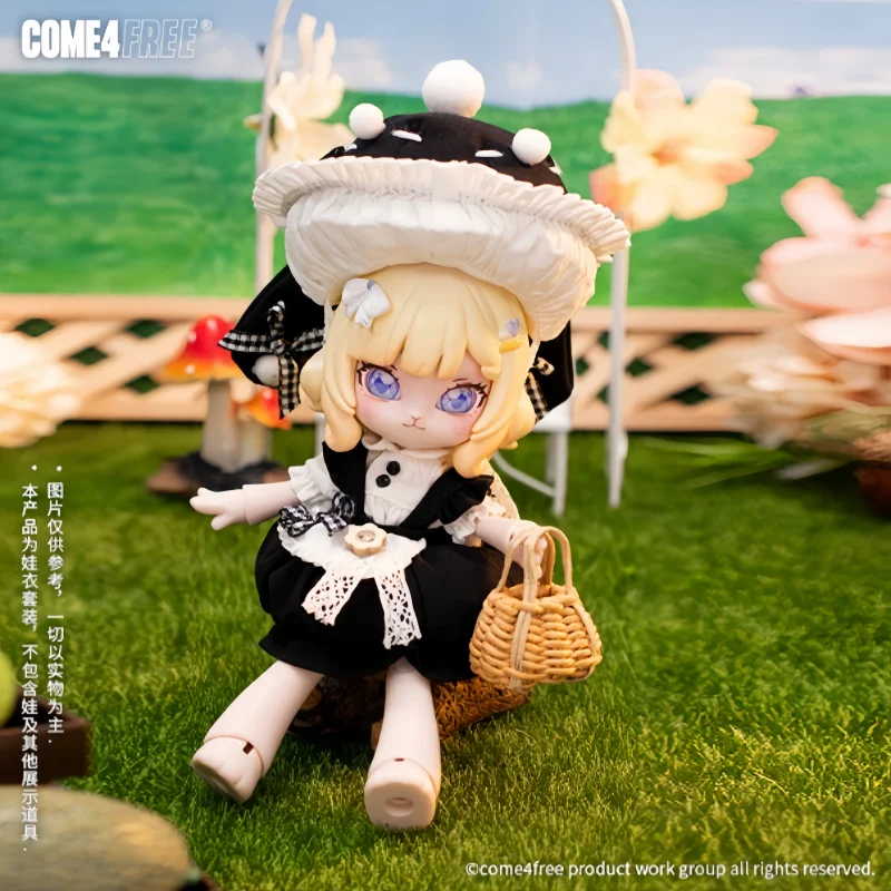 COME4FREE Healing Nurse Disease Tour Mushroom Power Baby Clothes OB11 Doll BJD Doll Clothes Doll Skirts Dress up Accessories