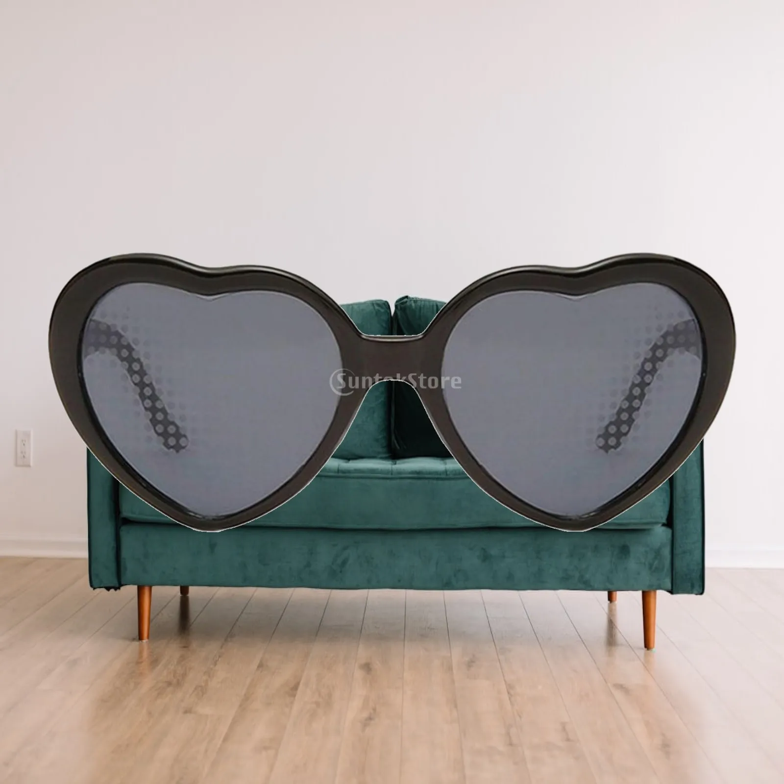 Effect Glasses Beautiful Love Heart Shaped for Women Men UV400