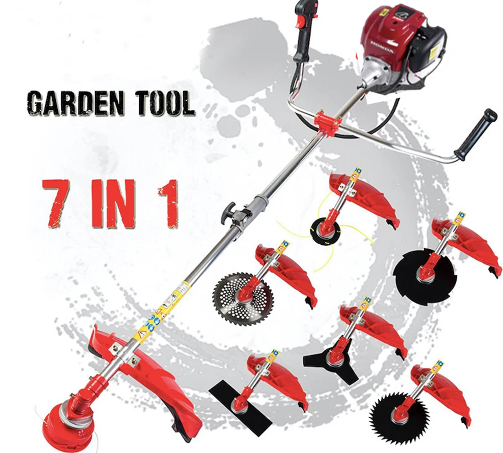 GX35 Rasenmäher 7-in-1 Rasenmäher Multi-Freischneider Benzin-Strimmer Baumschere