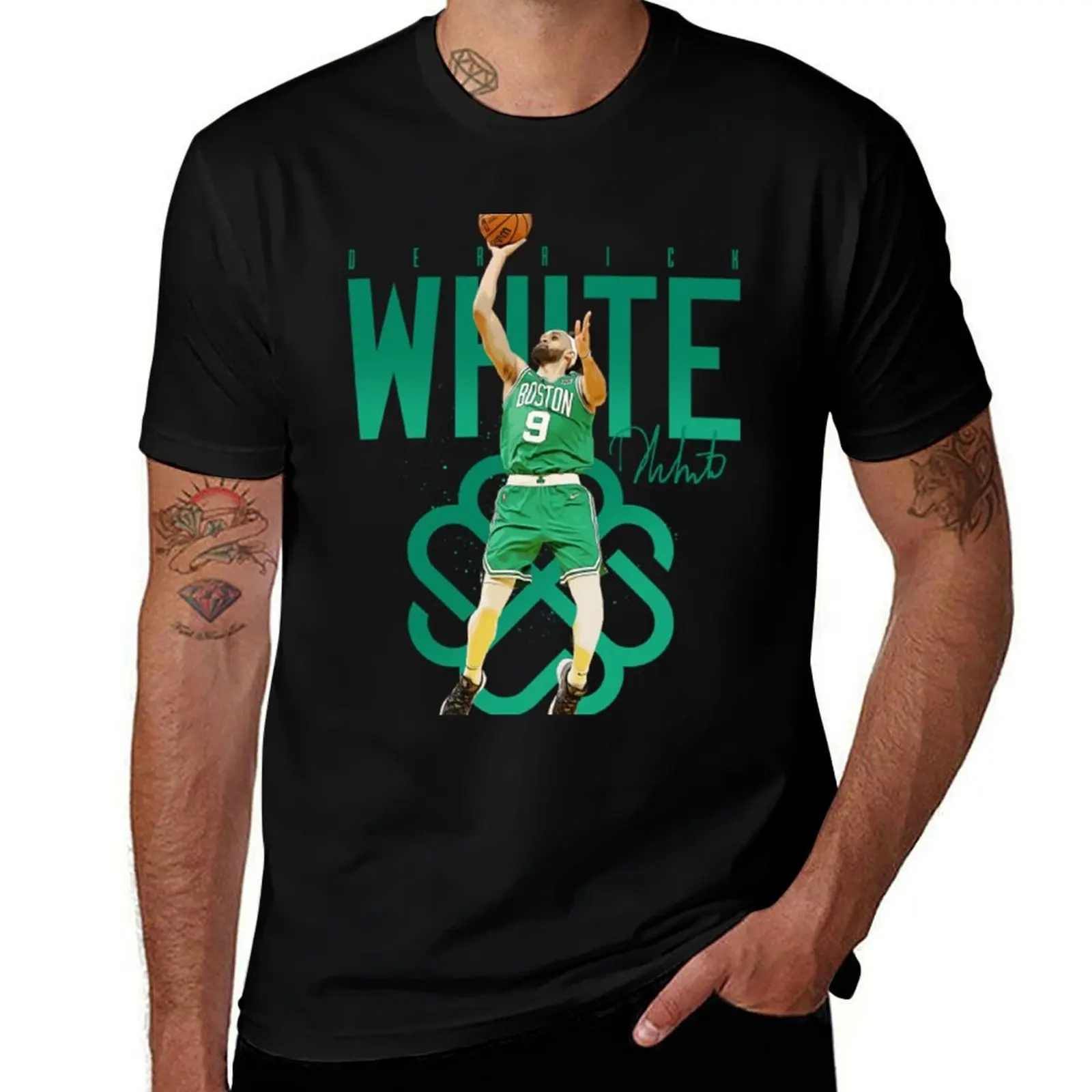 Derrick White T-Shirt Plus Size Outdoor Casual Top