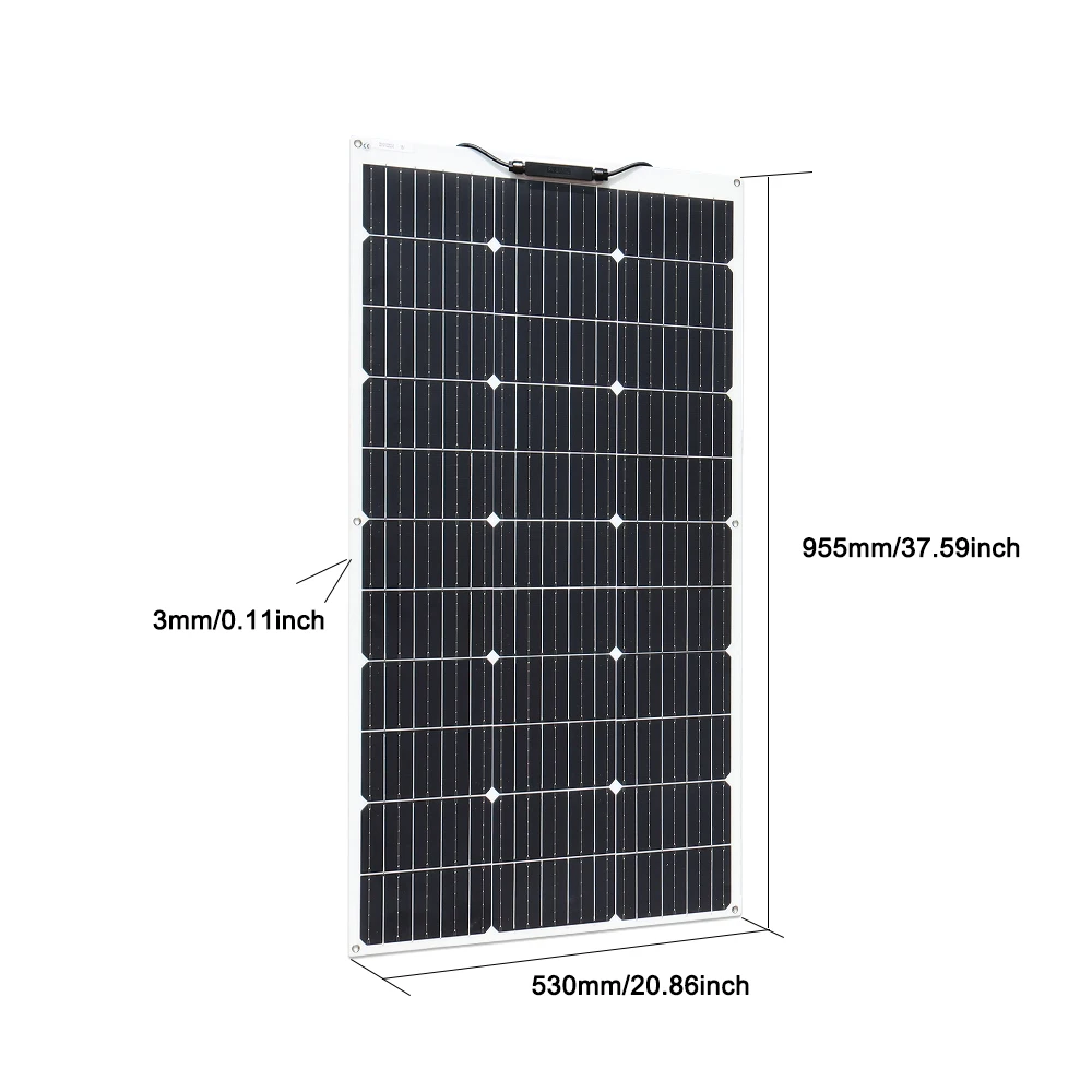 XINPUGUANG Flexible Solar Panel kit Zestaw paneli słonecznych 150W 120W 100W 50W Elastyczny panel słoneczny 18v Ładowarka akumulatorów 12V Zestaw