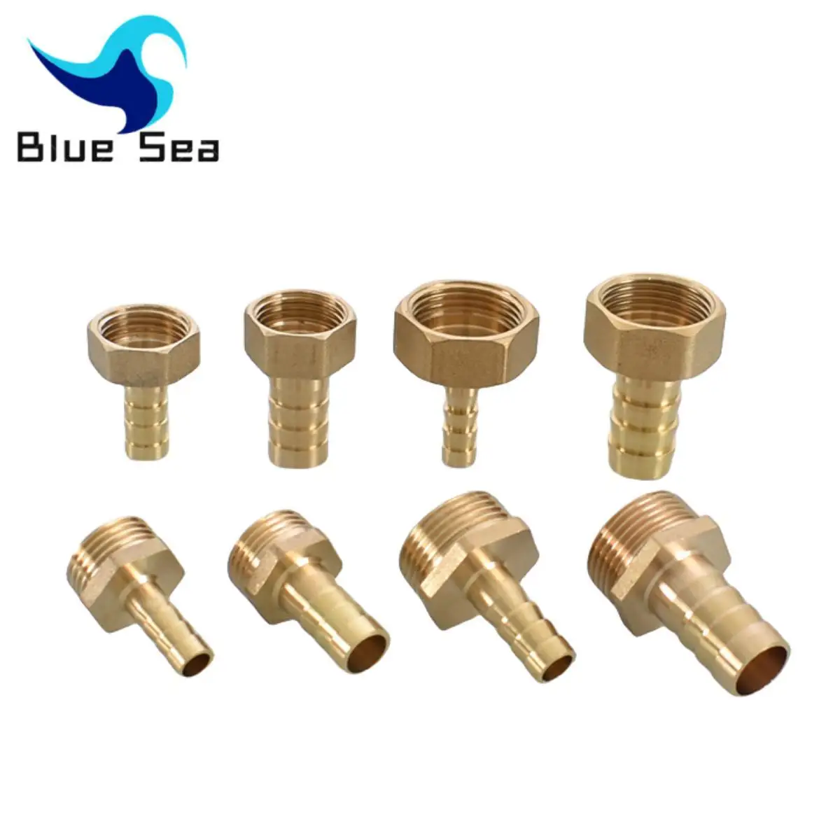 Brass Hose Fitting 6/8/10/12/14/16/19/25mm Barb Tail 1/8\