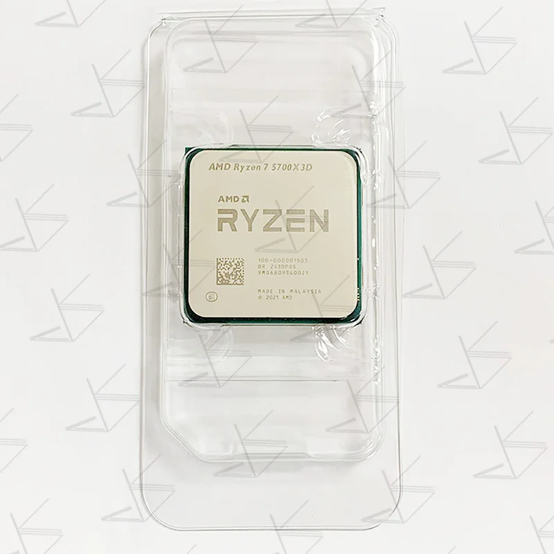 Processador de jogos amd ryzen 7 5700x3d, novo cpu r7 5700x3d, 8 núcleos, 16 threads, 4.1ghz, 7nm, 100mb, soquete de cache de jogo, processador am4