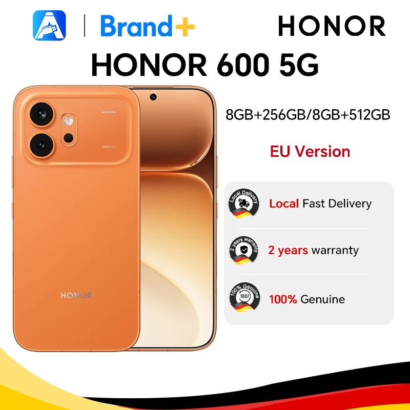HONOR 600 5G, version UE, smartphone 5G, caméra nocturne ultra-claire 200MP, OIS, batterie 6400mAh, IP68 IP69 IP69K, écran ultra lumineux 8000 nits, double carte