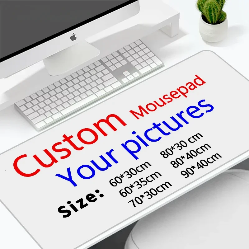 Diy grande playmat jogos personalizado mouse pad xxl gamer escritório mousepad impressão personalizada teclado almofadas logotipo 90x40 tapetes de mesa de borracha