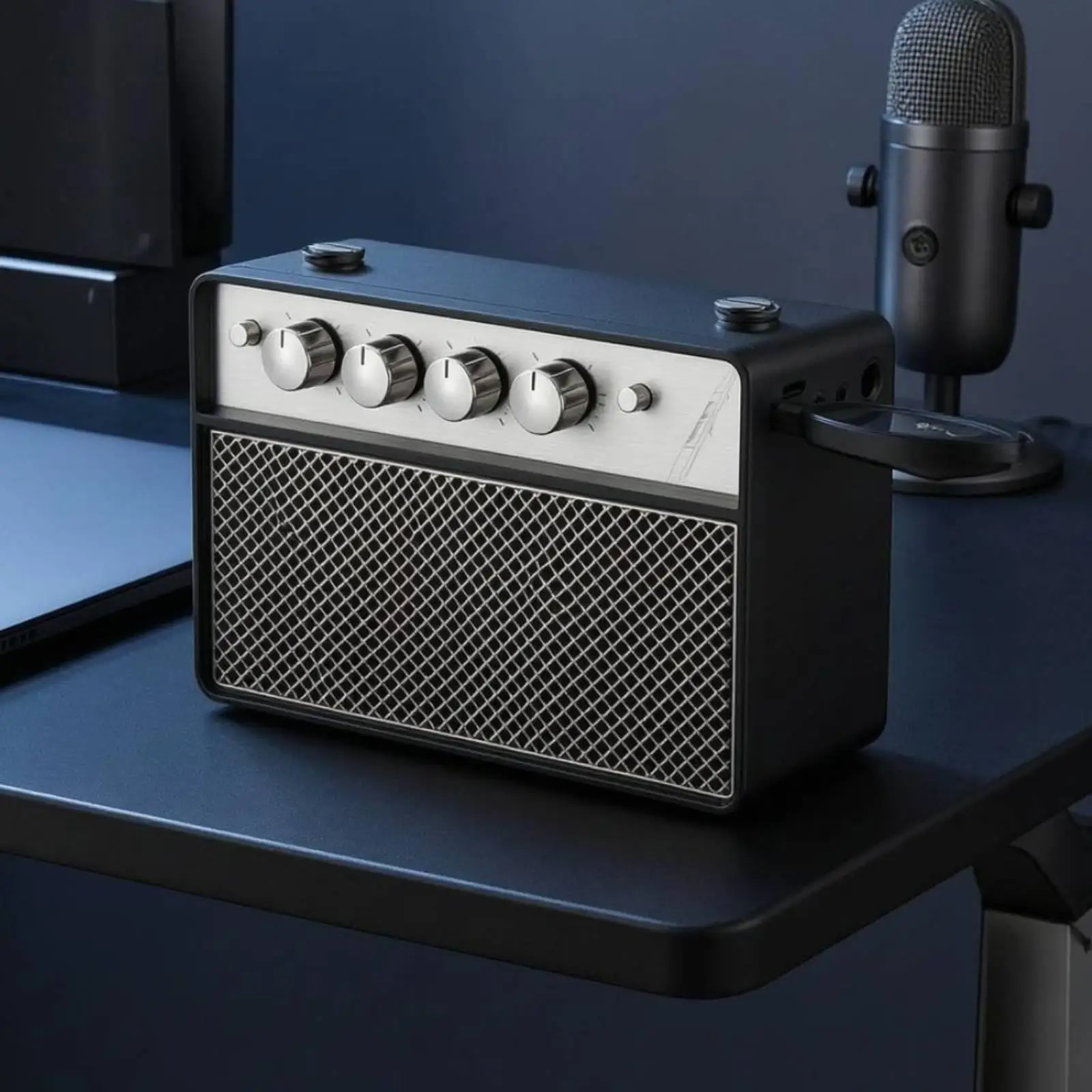 Vocal Reducer Machine for Clean Backing Tracks Portable Sing Along Device with Top Plug and BT Pairing for Easy Use