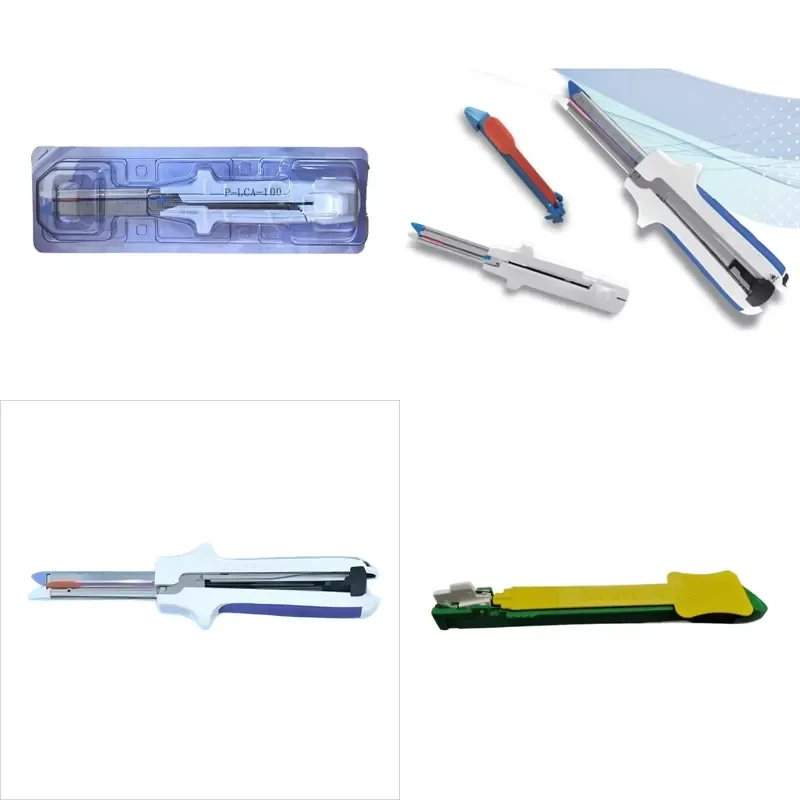 Single Push 55mm 75mm 100mm Disposable Linear Cutting Stapler for Open Surgery