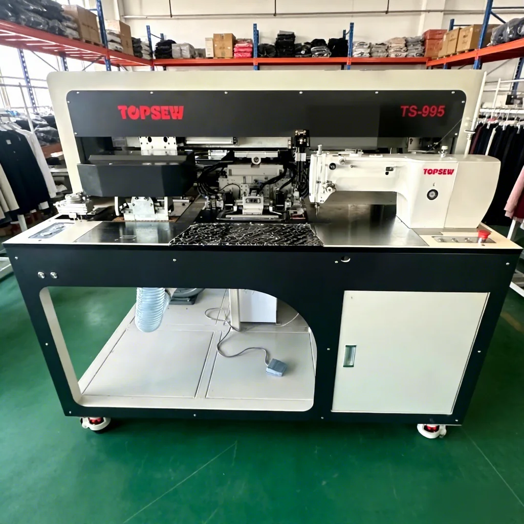 ATV&UTVTOPSEW Fully Automatic Laser Integrated Pocket Welting Sewing Machine Free Switch One Two Time Sewing 150-180pcs/h