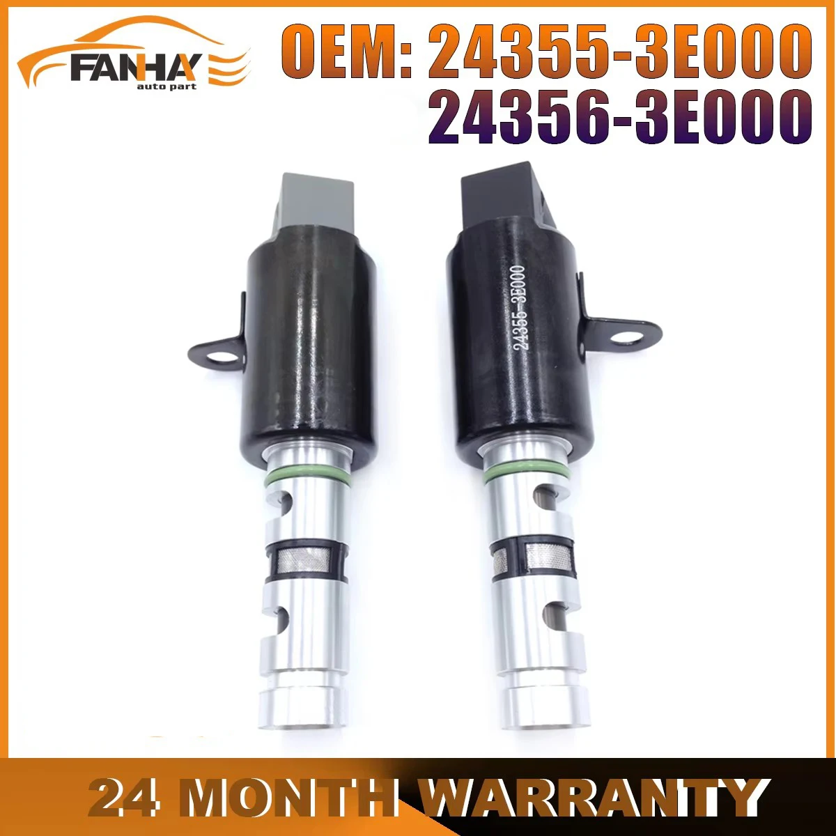 

24355-3E000 24356-3E000 Left / Right VVT Timing Oil Control Valve For Hyundai Santa Fe GL GLS 2.7L For Kia Optima SX Rondo 2.7L