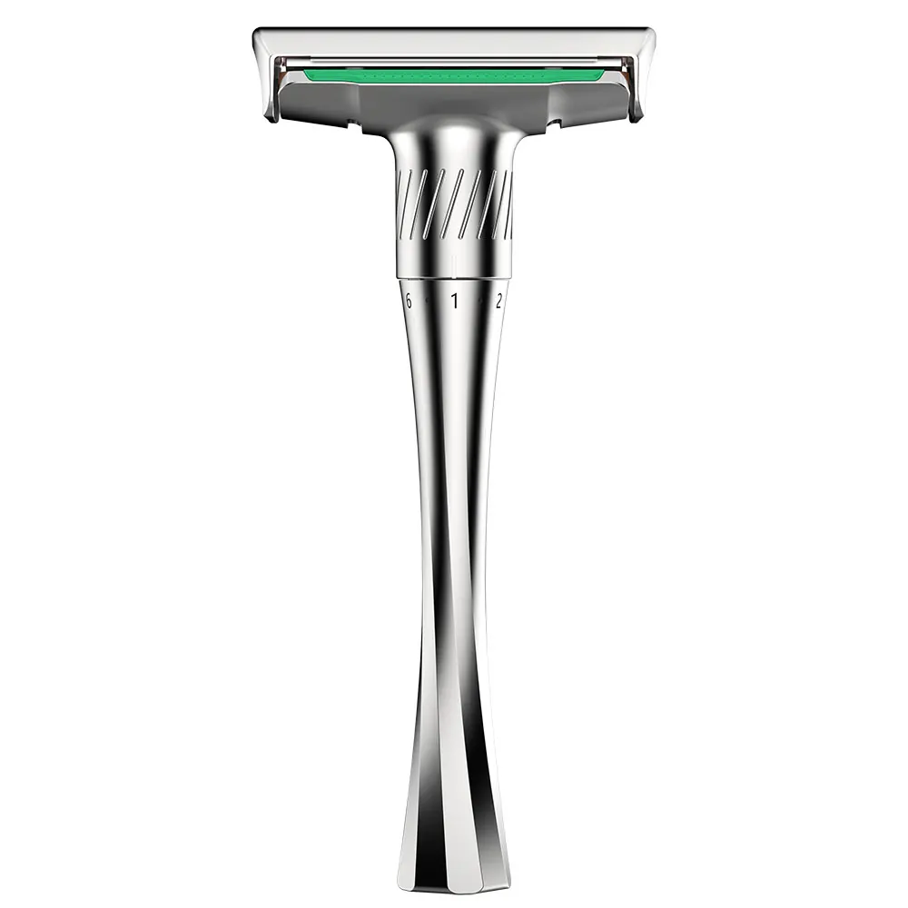 Mingshi Safety Razor Straight razor For Men Adjustable  Close Shaving Classic Double Edge Razor Blades knife