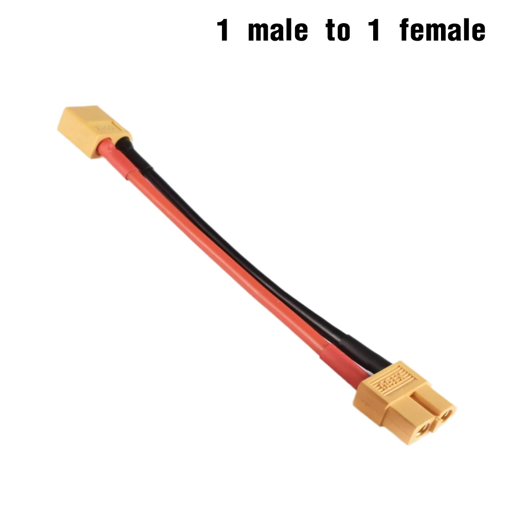 9IMOD XT60 Parallel Battery Connector Male/Female Cable Plug Dual Extension Y Splitter/3-Way for RC Battery Motor