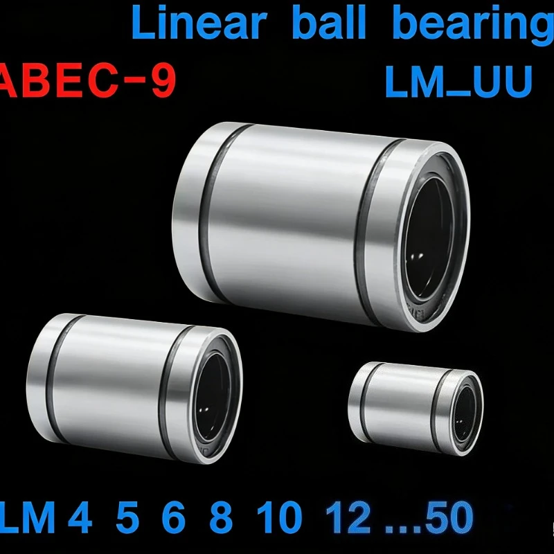 2/5PCS Linear Bushings CNC Linear Bearings Linear Axis Parts Bearing LM8UU LM3UU LM10UU LM16UU LM6UU LM12UU LM4UU LM5UU