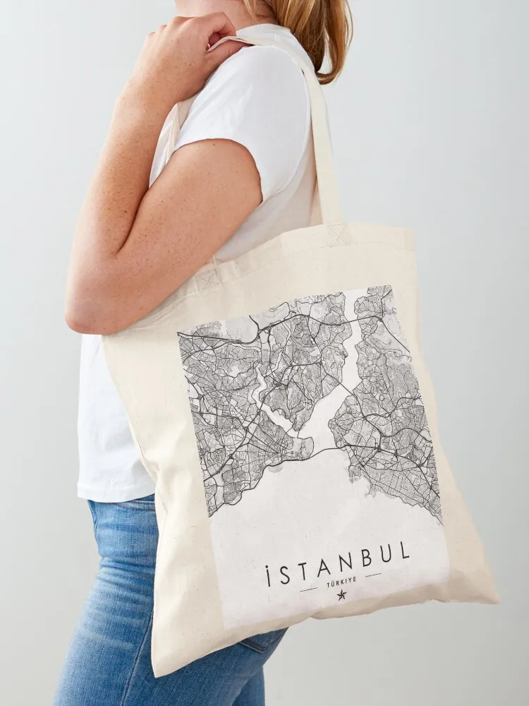 

Istanbul City Map Tote Bag Candy bags canvas bags shopping bag Lady bags