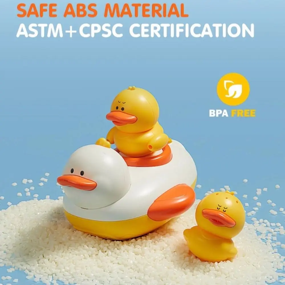 Divertidos juguetes eléctricos de agua para baño de bebé, patos de chorro de rotación, cabezal de ducha de baño, juego de juguetes de ducha de dibujos animados multifuncionales para bañera