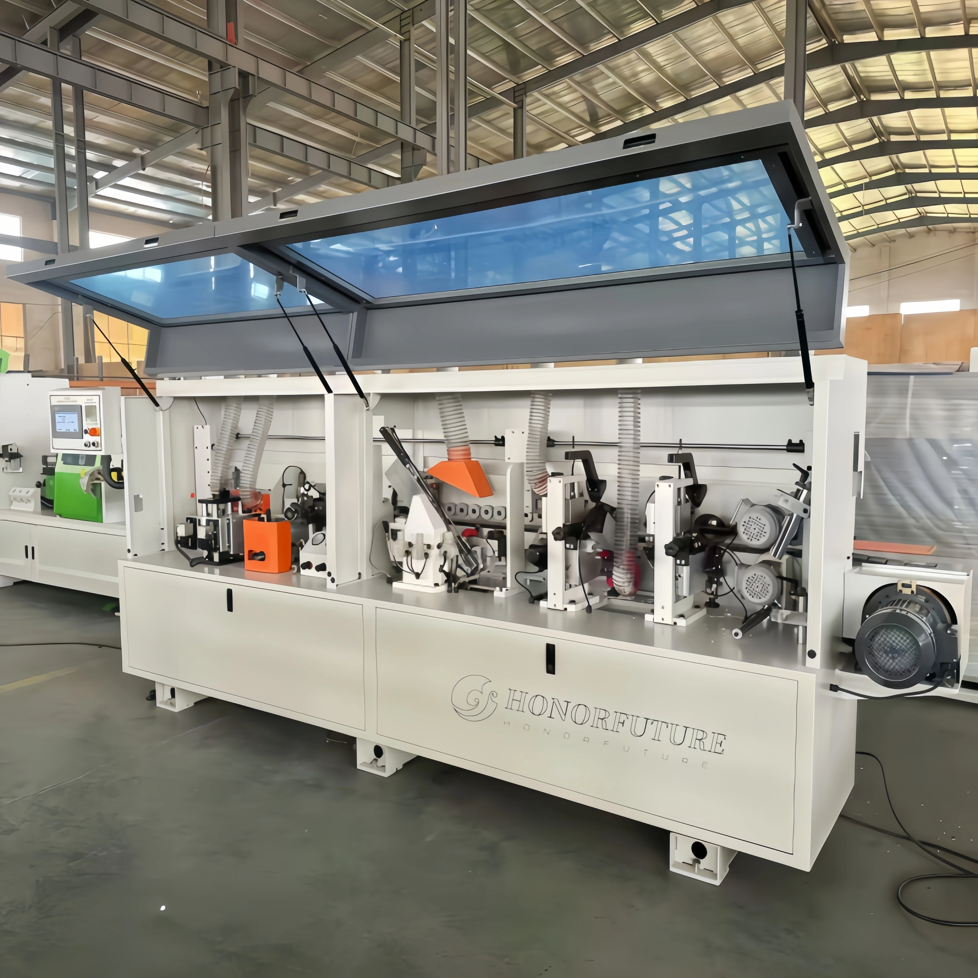 Wholesale Price Wooden Edge Banding Machine Full Automatic Linear Furniture Processing High Quality