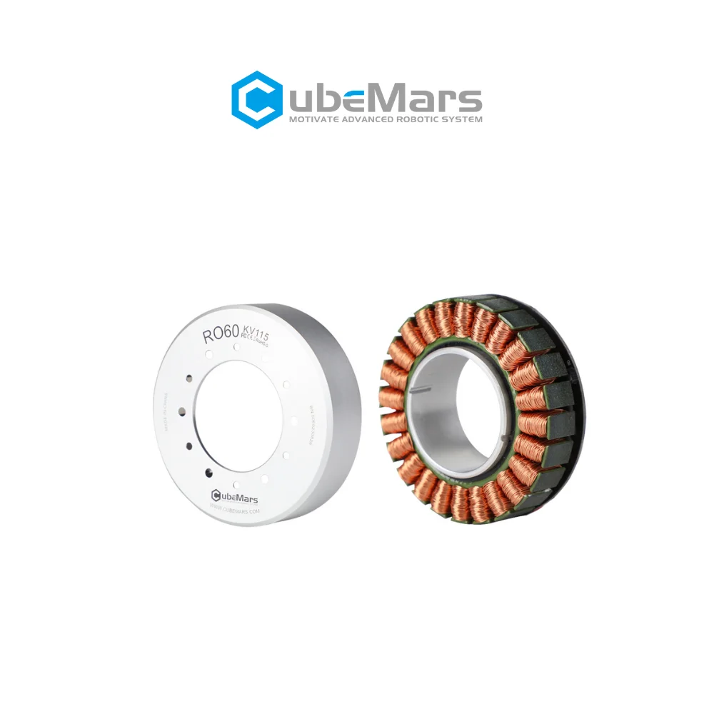 Servomotore robot con mozzo ruota elettrico senza spazzole Cubermars RO60 KV115 con encoder per AGV BLDC