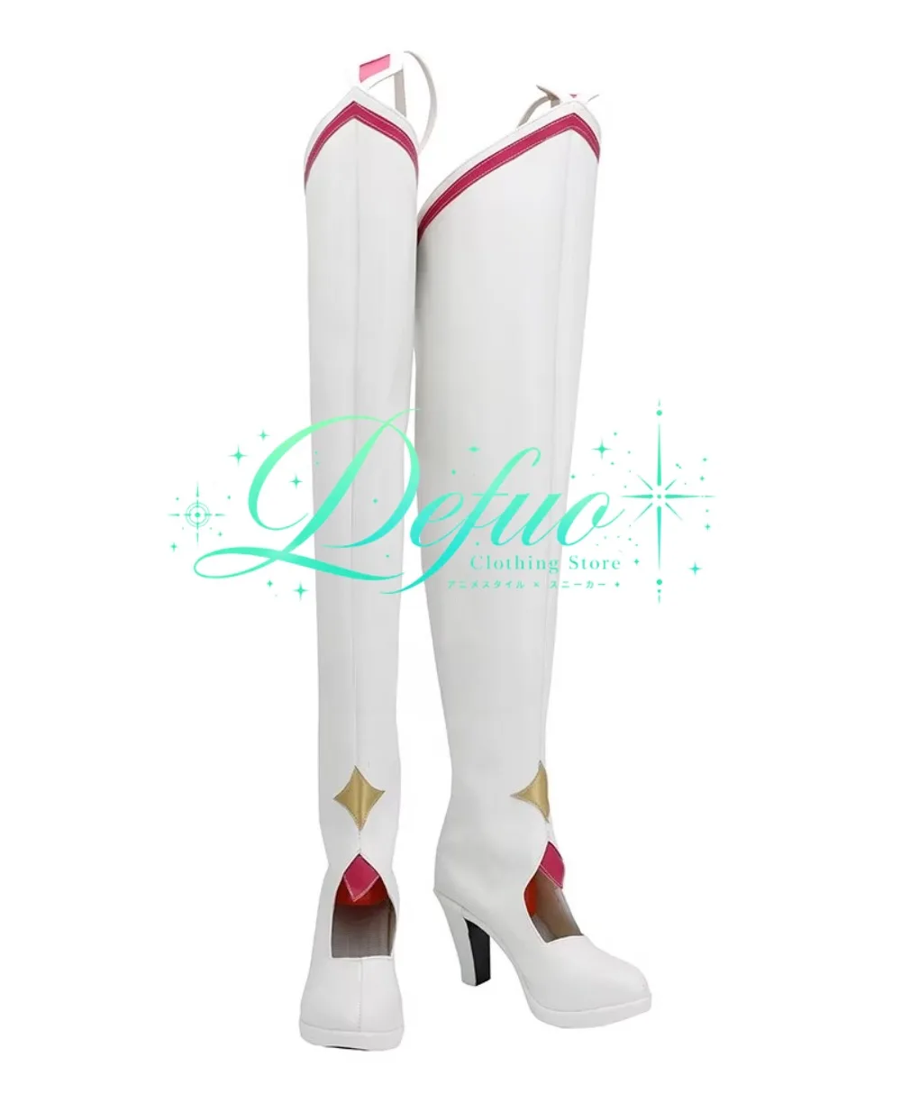 Yuuki Asuna High Heel Cosplay Boots Custom Made for New Year Anime Event and Character Photo Shoot