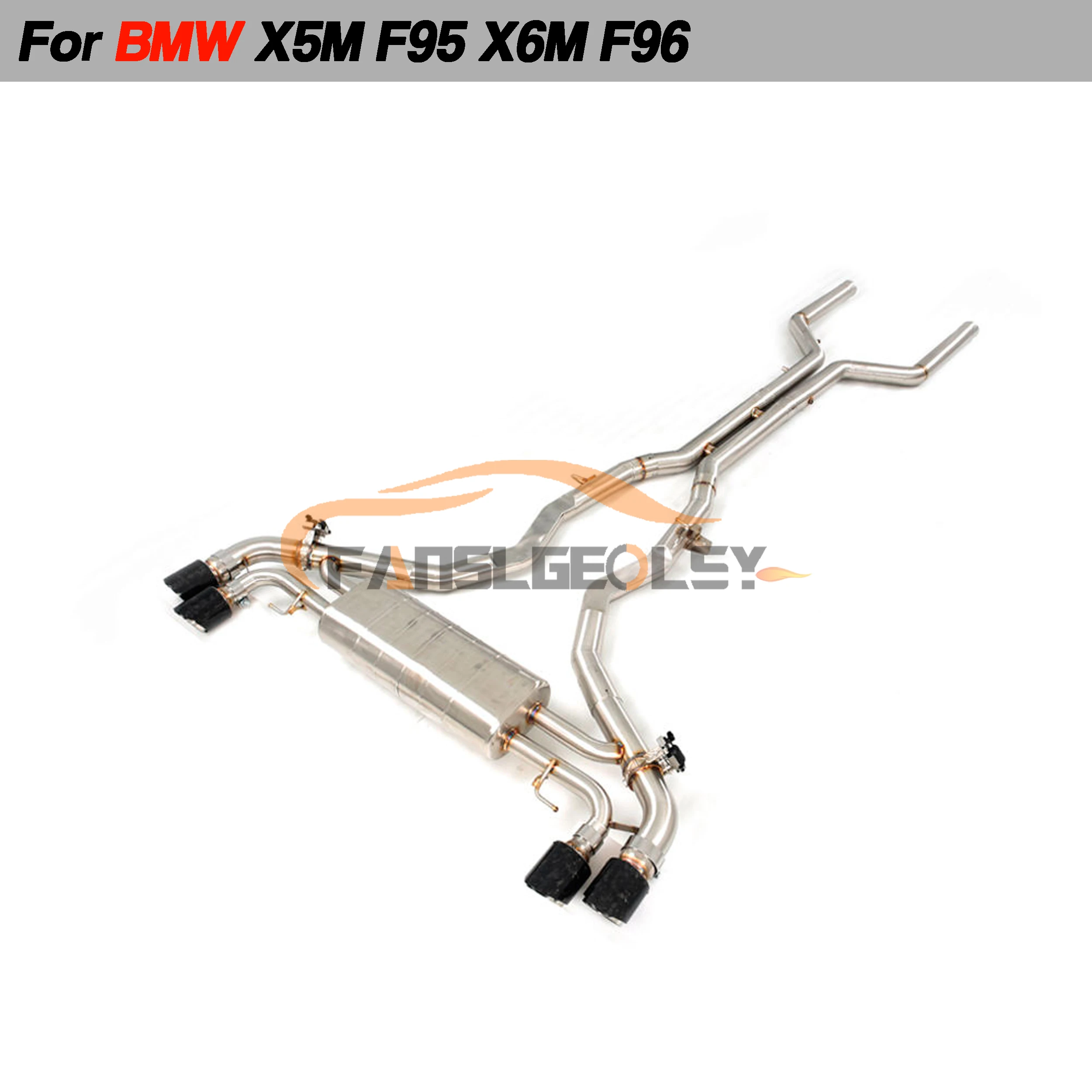 

For BMW F95 X5M Steel Catback Performance Exhaust System Valve With Muffler Pipes Tuning exhaust assembly