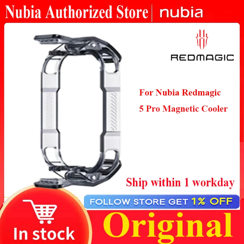 HOT Nubia RedMagic Back Clip For Nubia RedMagic Cooler Radiator 5 Pro Magnetic Cooler Gaming Cooling