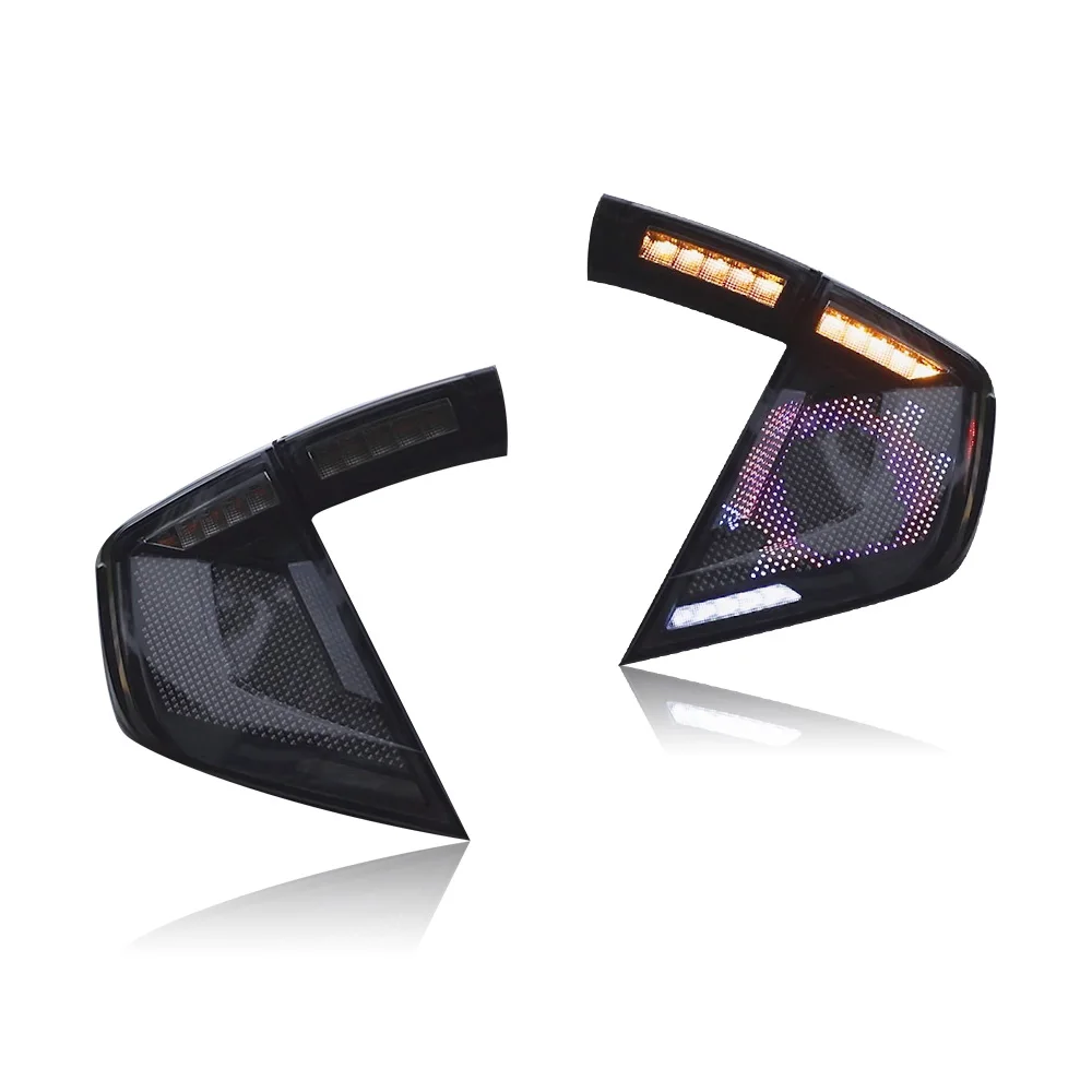 

DK Motion LED Tail Lamp For Honda Hatchback Civic 2016-2020 Digital Animation Taillight Modification Assembis