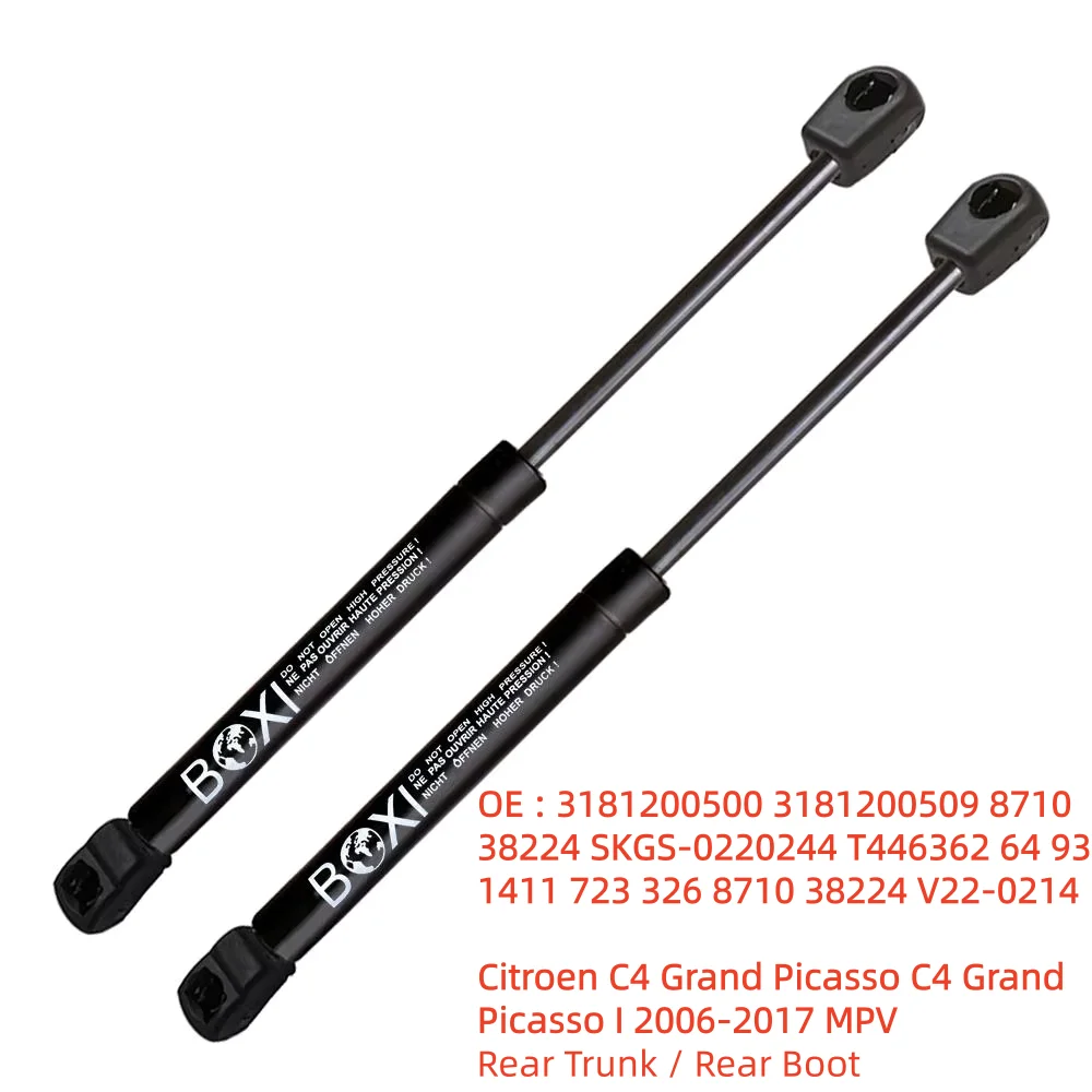 BOXI 2 szt. Amortyzatory gazowe tylnej klapy bagażnika do Citroen C4 Grand Picasso C4 Grand Picasso I 2006 - 2017 MPV 9654438680 8731N9