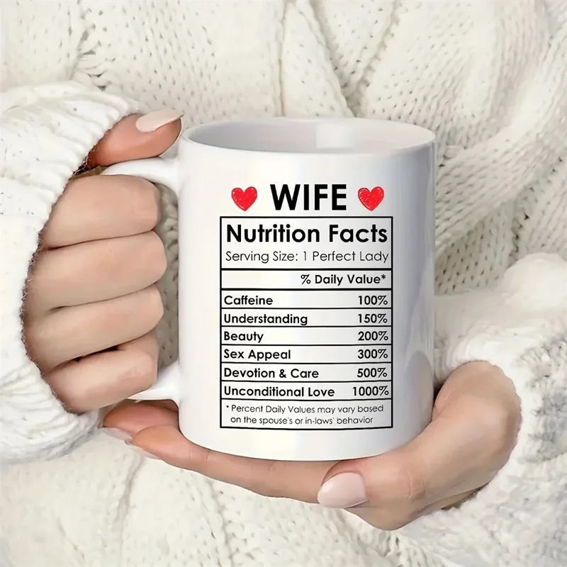 Foreign Trade Wife Nutrition Facts Coffee Mugs Anniversary Ceramic Mugs