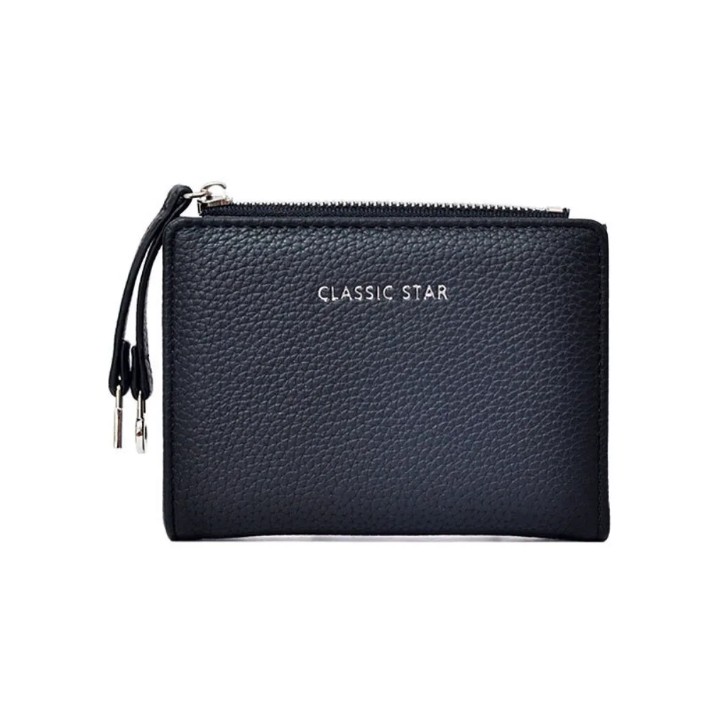 

Convenient Folding Short Wallet Solid Color Waterproof Card Bag Multi-card Slot Portable Women Wallet Korean Style