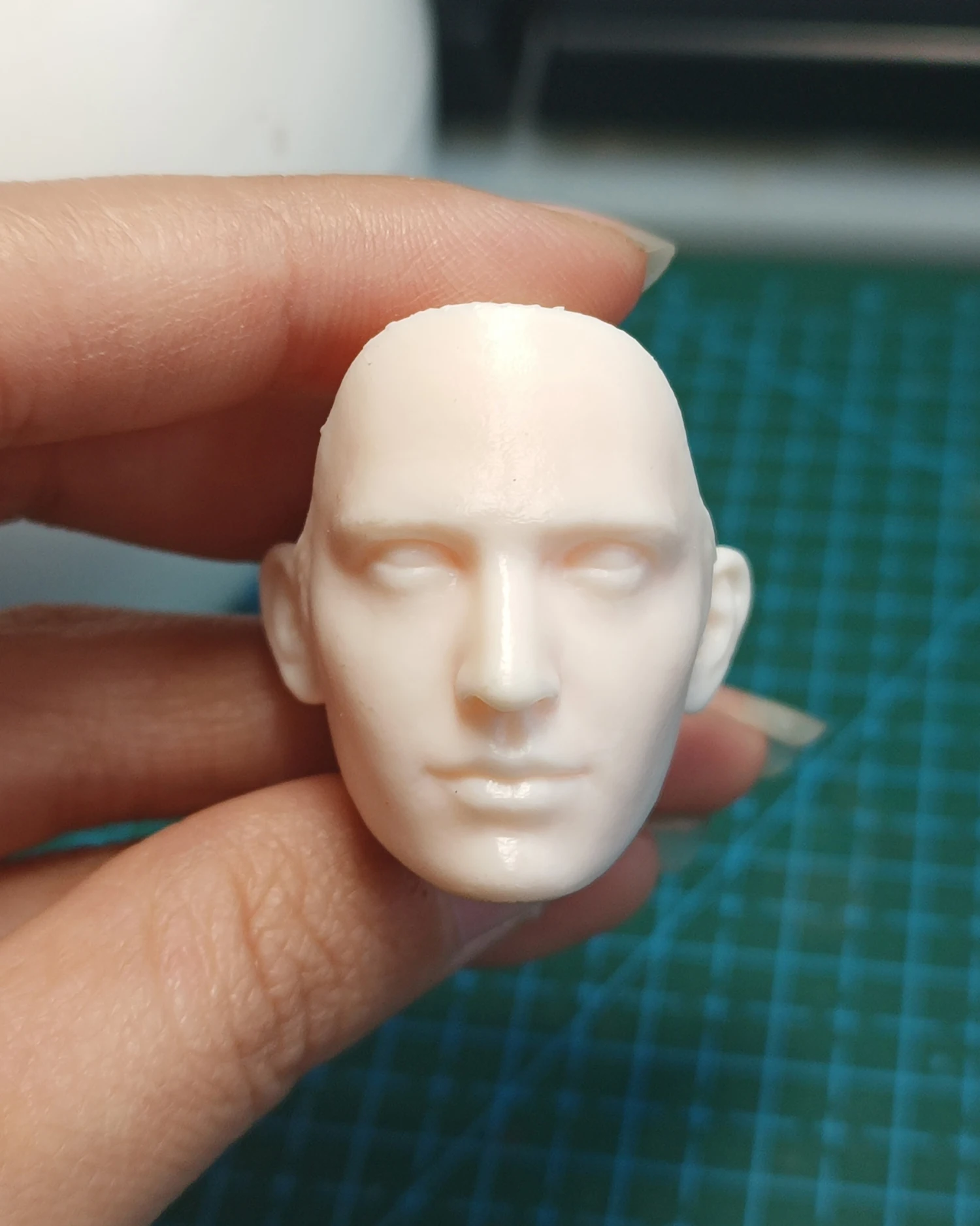 

1/6 Scale Unpainted Eva Green Face Head Carving Sculpt Model Toys