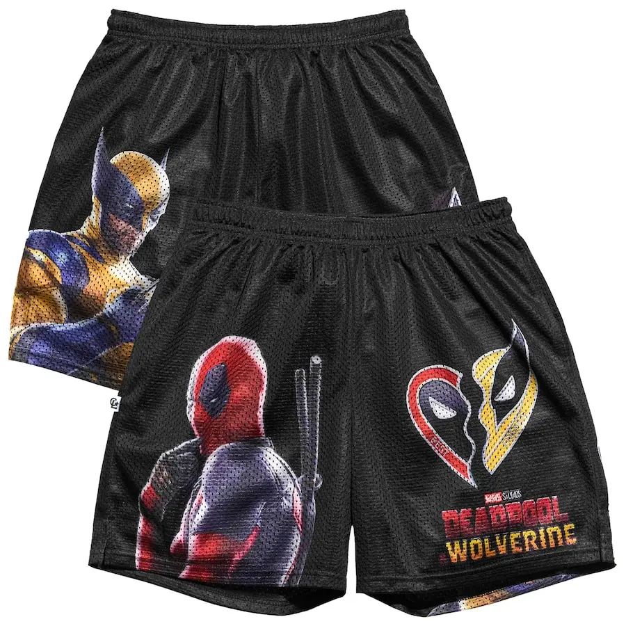 24/25 Exclusive Original Quick-drying Sports Shorts Unisex Marvel Spider-Man Deadpool Venom Co-titled Vest Y2k Vintage Shorts