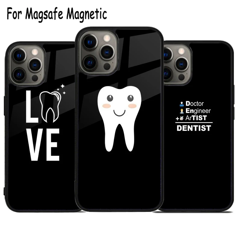 Dentist Doctor Beautiful Day to Save Teeth Wireless Magsafe Phone Case For iPhone 15 16 14 13 11 12 Pro Max Plus Magnetic Cover