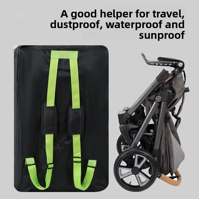 Child Safety Seat Travel Check-in Bag Boarding Bag Baby Stroller Storage Bag Carrying Basket Dust