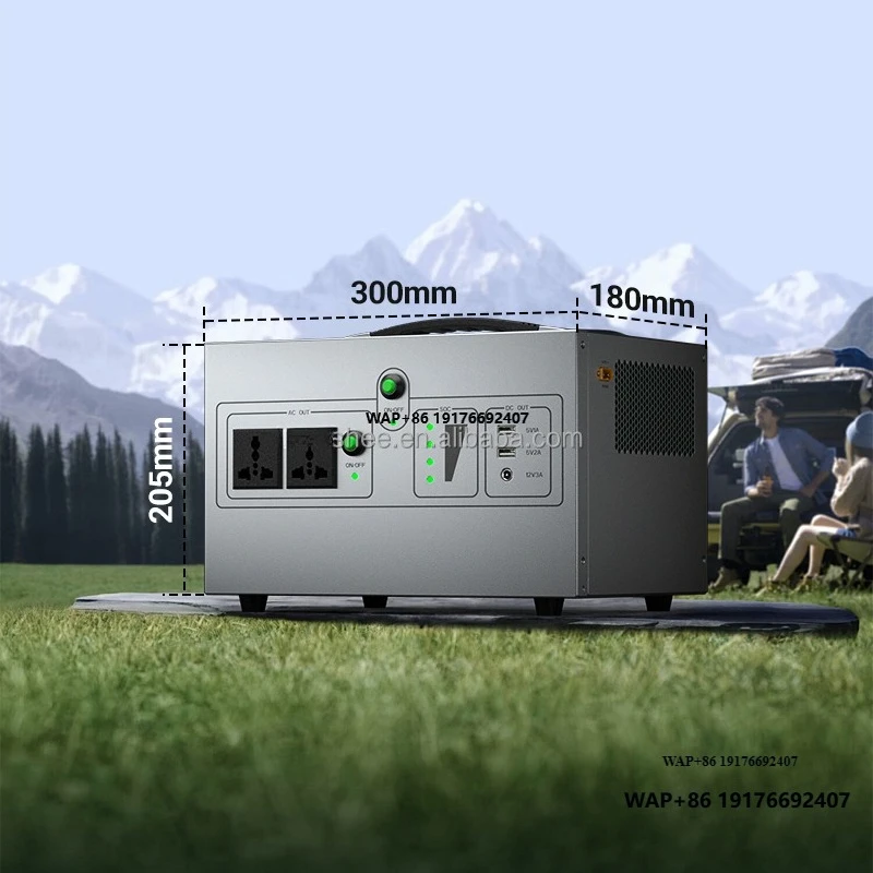 

1000W Portable Power Station RS485/RS232/Dry Contact/Wi-Fi Remote Control Backup Battery Power Box for Road Trip, Outdoor Events