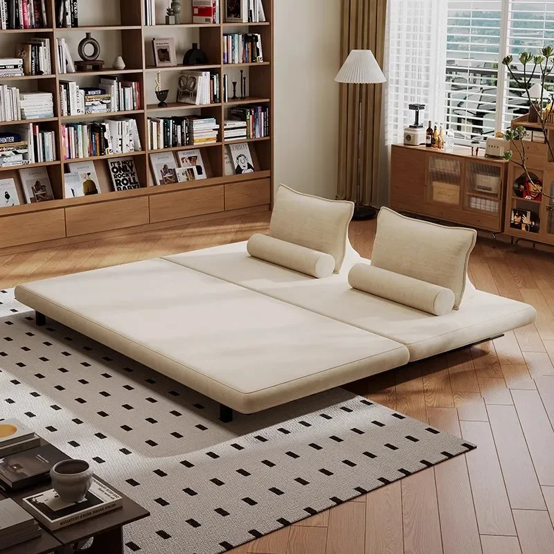 Tatami sofa bed folding dual-purpose 2024 new single double small apartment living room solid wood double-sided multi-function