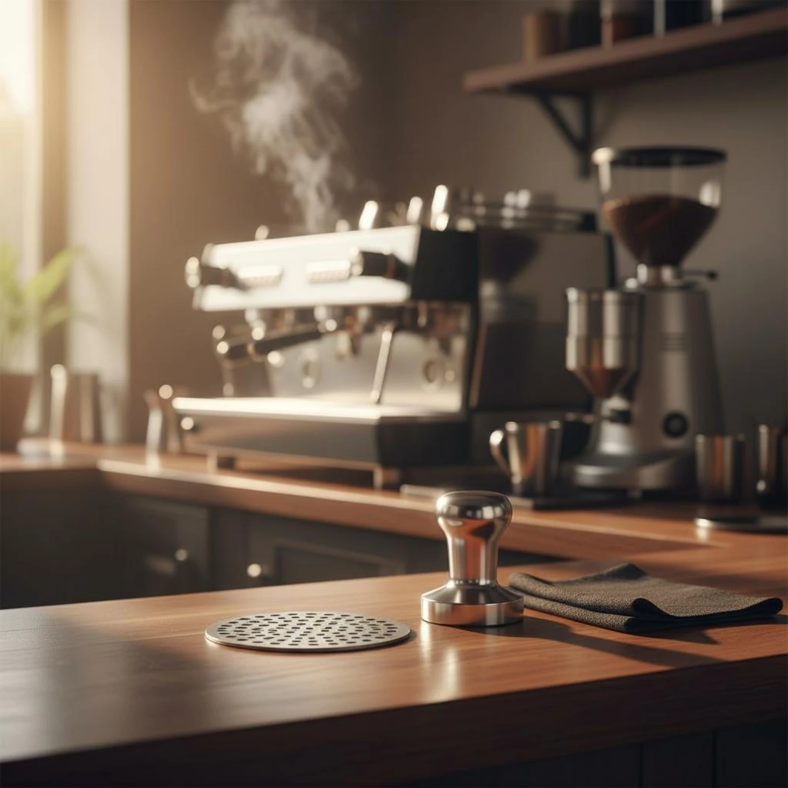 Espresso Puck Screen Keeps Brew Head Clean Portafilter Contact Screen Reusable Espresso Strainer Disc for Baristas, Home Brewing