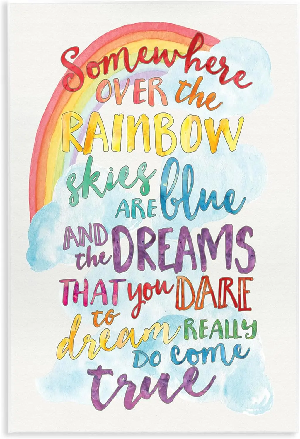 Stupell Industries Somewhere Rainbow Wall Plaque, 10x15, Multi-Color good sign