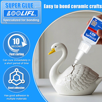LOOLIFL 20g 401 Instant Strong Super Glue Universal Superglue Mighty Instant Glue for Resin Ceramic Metal Glass Quick Repair DIY