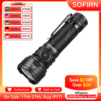 Sofirn SR15 Powerful Flashlight 4500lm Long Range 510m USB C Reverse Charge Torch IP68 Waterproof for Camping Fishing Exploring