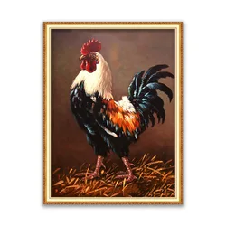 Animale Pollo FAI DA TE 11CT Ricamo Punto Croce Kit Ricamo Mestiere Set Tela Stampata Filo di Cotone Decorazione Della Casa All'ingrosso